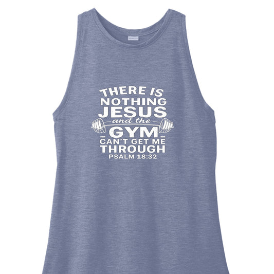 Gym and Him Can Fix It All Women's Christian Tank Top - ClaimedbyGodDesigns