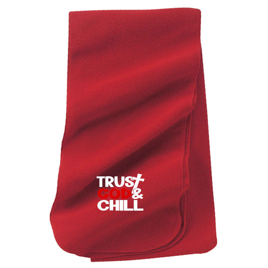 Trust Him And Chill Christian Scarf - ClaimedbyGodDesigns