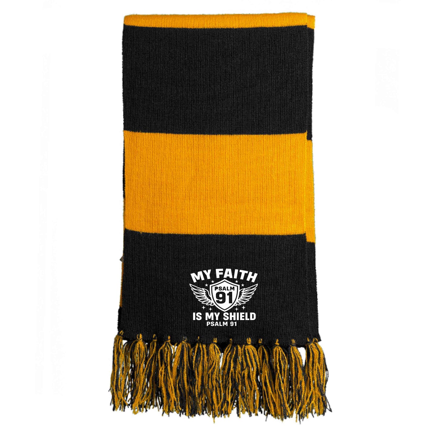 My Faith Is My Shield Christian Scarf - ClaimedbyGodDesigns