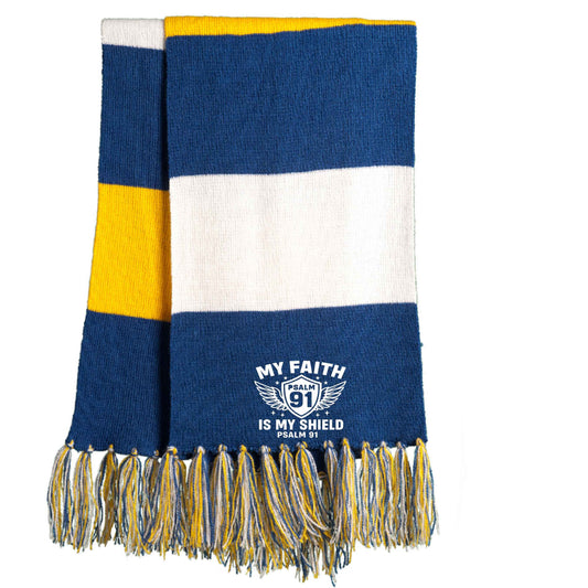 My Faith Is My Shield Christian Scarf - ClaimedbyGodDesigns