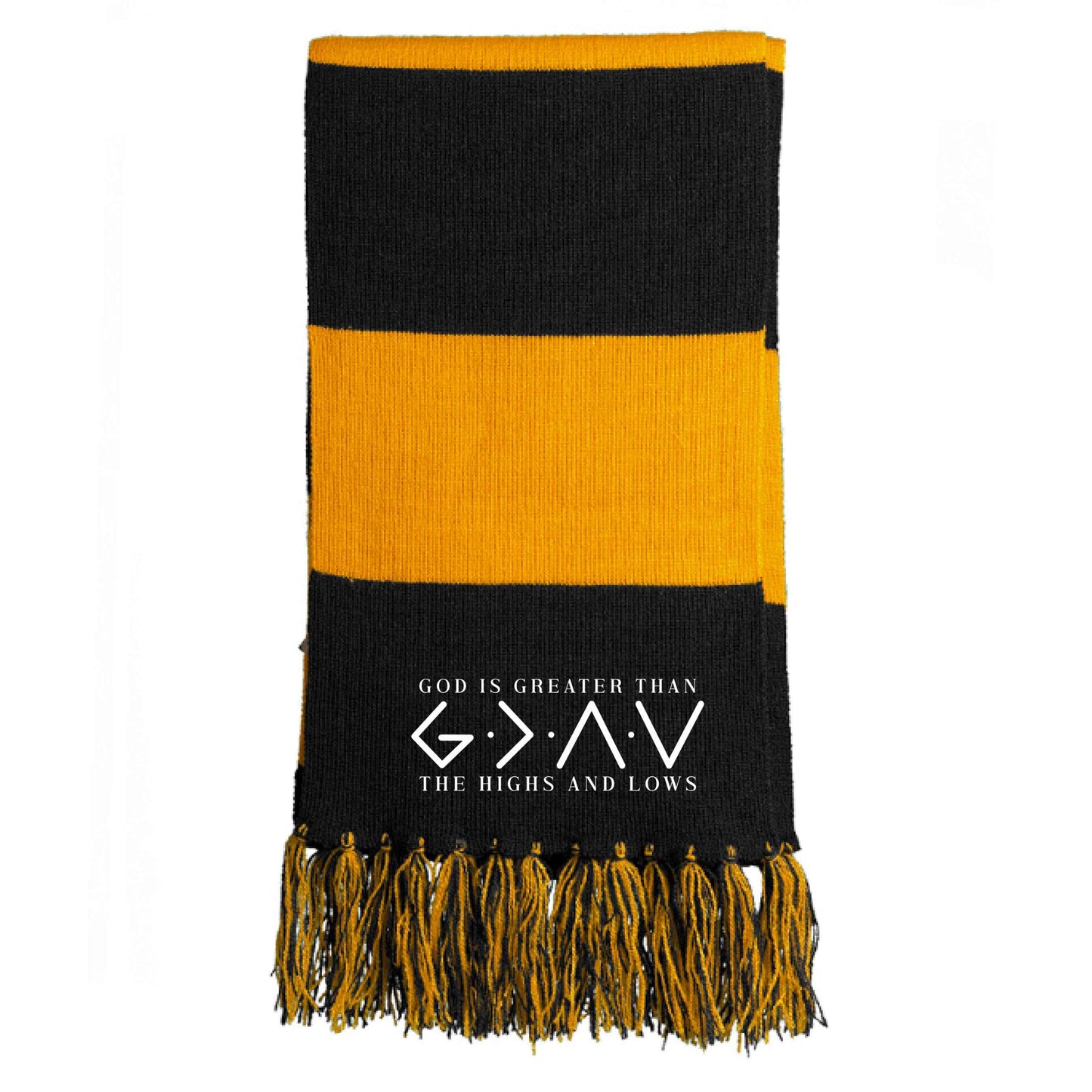 He Is Greater Than The Highs And Lows Christian Scarf - ClaimedbyGodDesigns