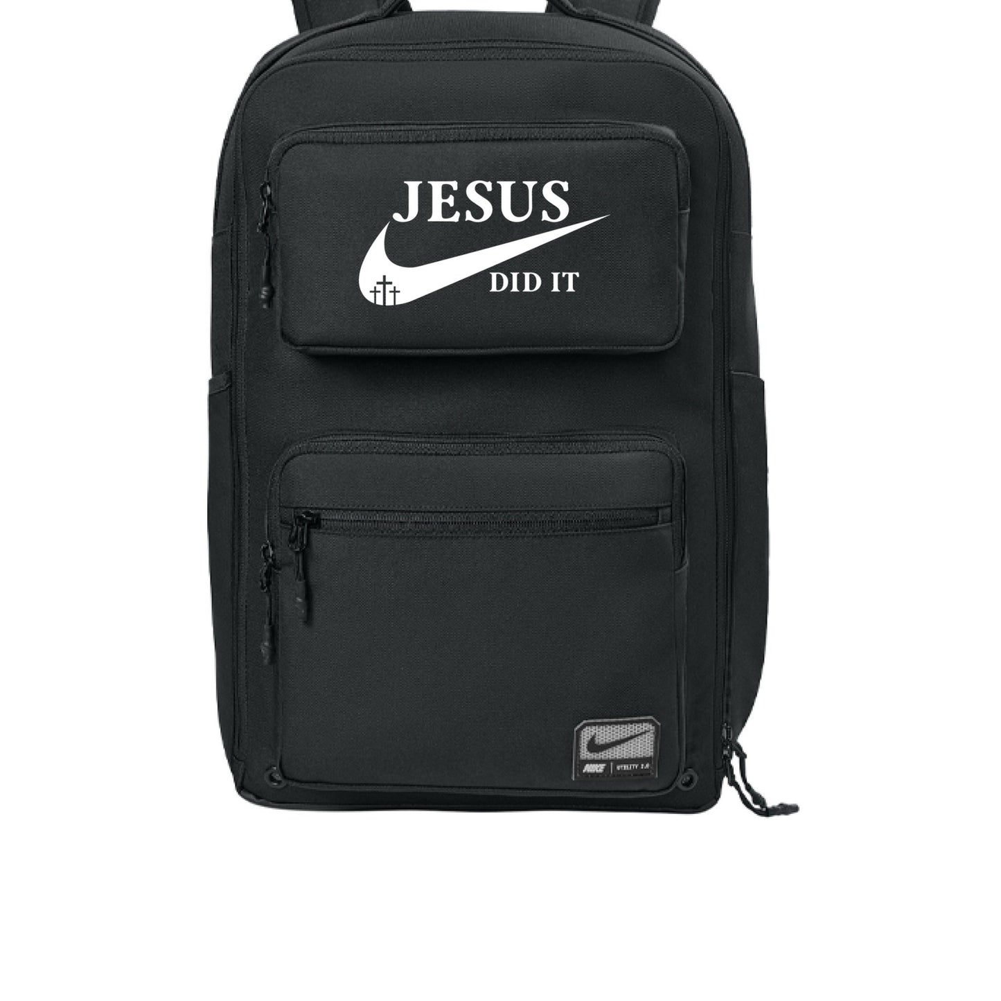 He Did It Premium Christian Backpack - ClaimedbyGodDesigns
