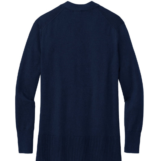 He Did It Premium Women’s Christian Cotton Stretch Long Cardigan Sweater - ClaimedbyGodDesigns