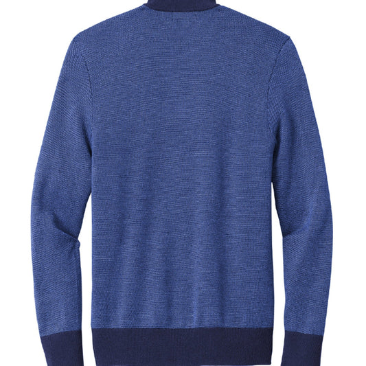 Faith Over Fear Men’s Christian Merino Birdseye 1/4‑Zip Sweatshirt - ClaimedbyGodDesigns