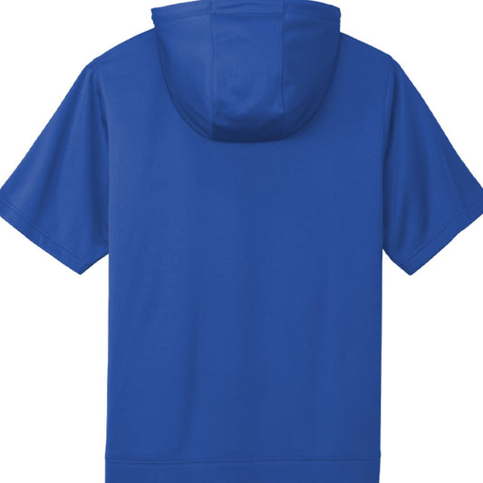 Trust Him Enough To Keep Going Men's Christian Gym Hooded Pullover Short Sleeve T-shirt - ClaimedbyGodDesigns