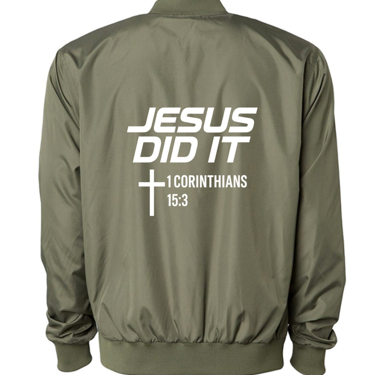 He Did It Men's Christian Lightweight Bomber Jacket - ClaimedbyGodDesigns