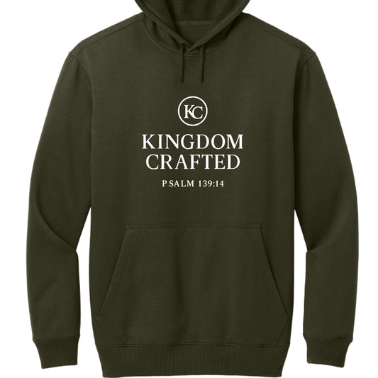 Kingdom Crafted Men's Christian Tough Fleece Pullover Hooded Sweatshirt - ClaimedbyGodDesigns