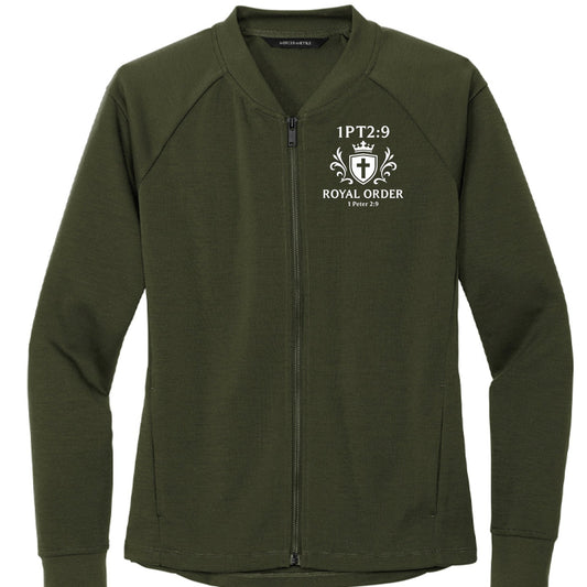 1 Peter 2:9 Royal Order Women’s Kingdom Code Christian Jacket - ClaimedbyGodDesigns