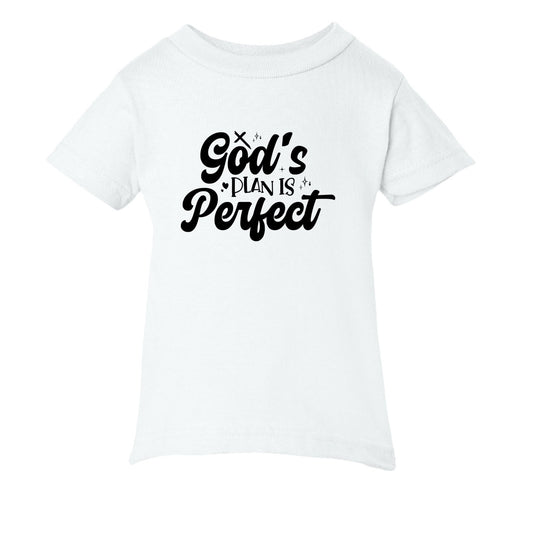 God's Plan Is Perfect Baby Christian T-shirt - ClaimedbyGodDesigns