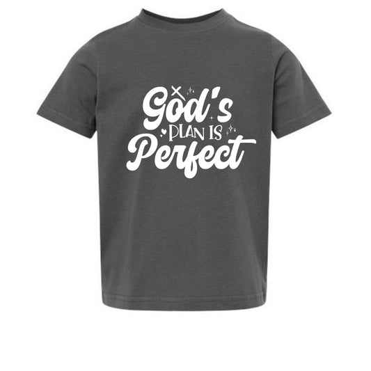 God's Plan Is Perfect Toddler Christian T-shirt - ClaimedbyGodDesigns