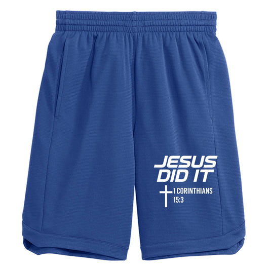 Jesus Did It Men's Christian Shorts - ClaimedbyGodDesigns