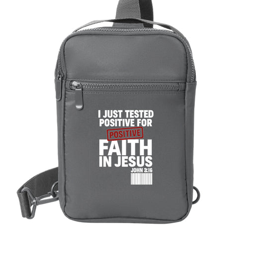I Just Tested Positive For Faith In Jesus Christian Backpack - ClaimedbyGodDesigns