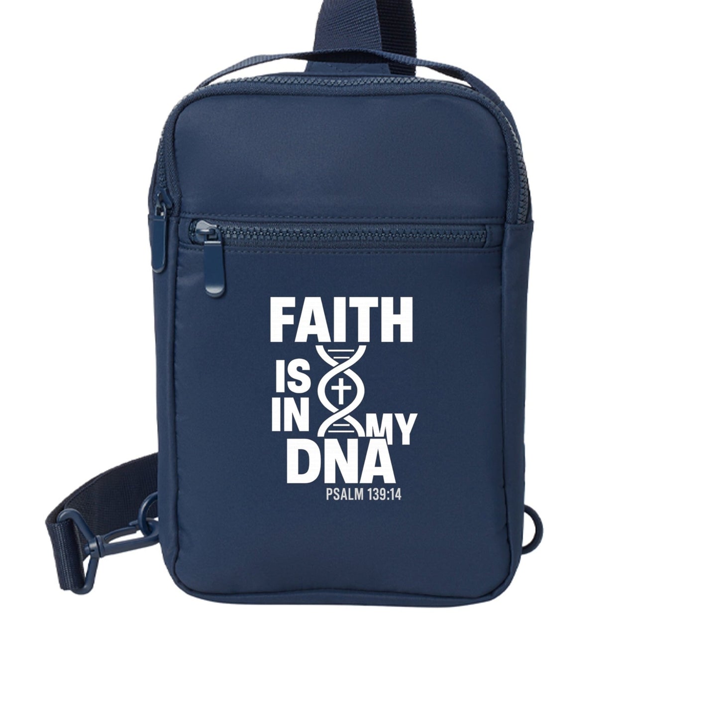 Faith Is In My DNA Christian Backpack - ClaimedbyGodDesigns