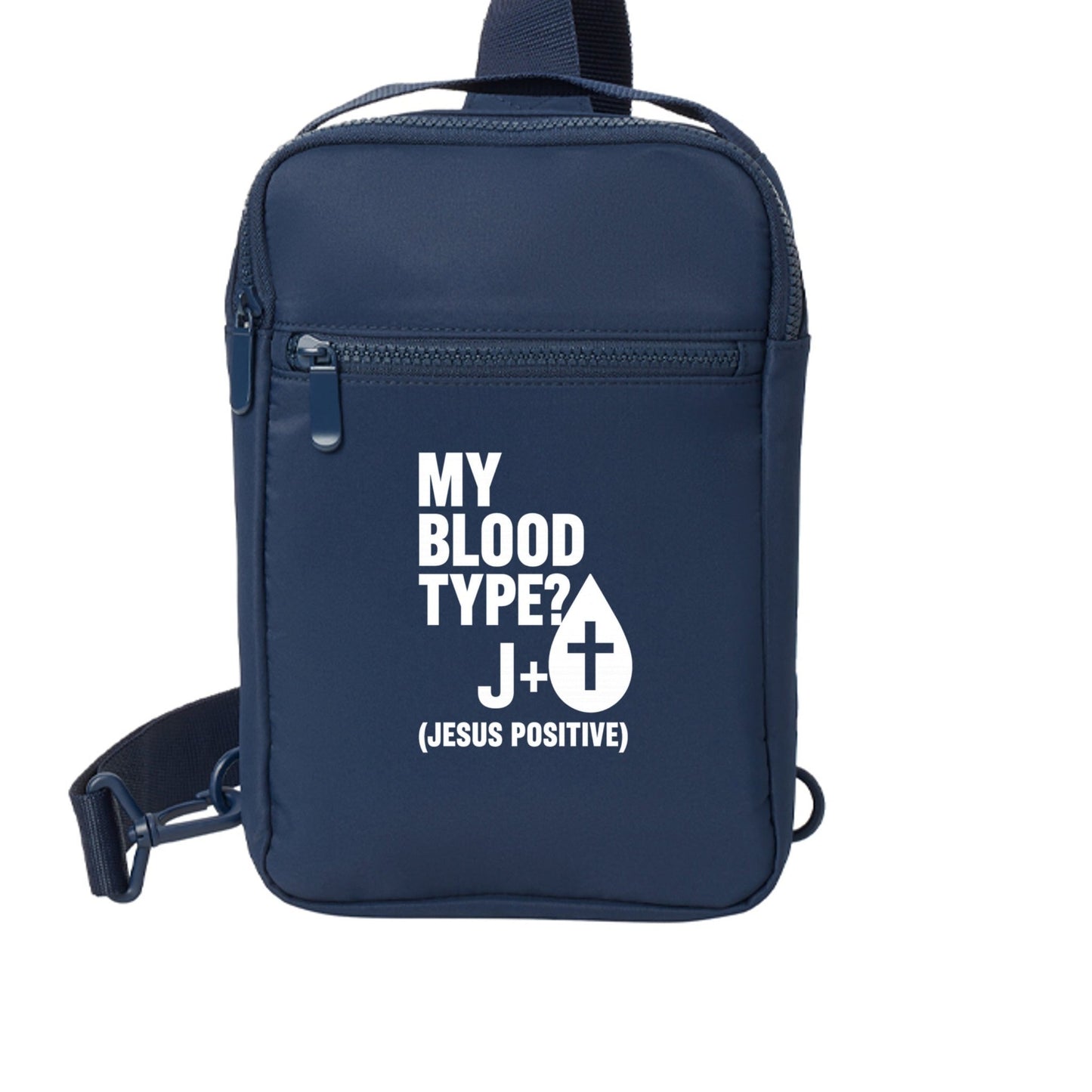 My Blood Type Is Jesus Positive Christian Backpack - ClaimedbyGodDesigns