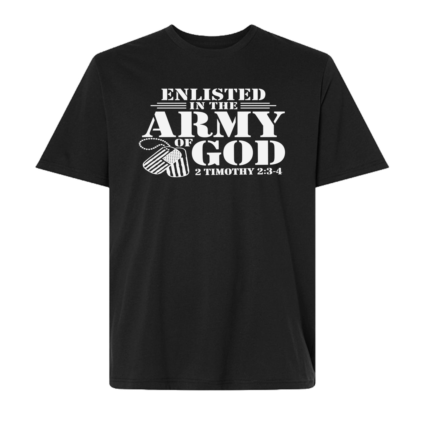 Enlisted In The Army Of God Men's Premium Christian T-shirt - ClaimedbyGodDesigns