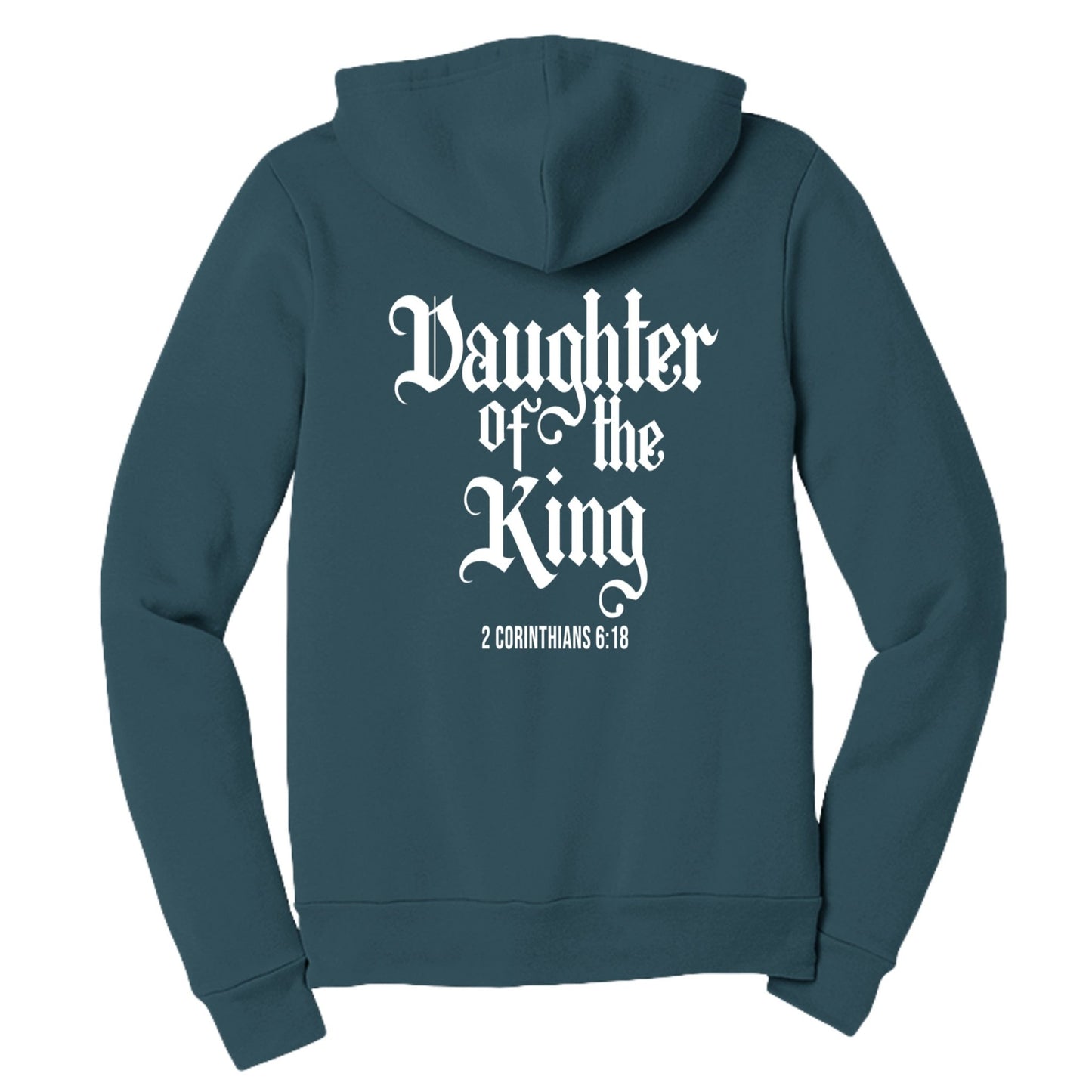 Daughter Of The King Women's Christian Full - zip Hooded Sweatshirt - ClaimedbyGodDesigns