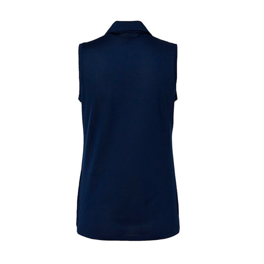 Faith Over Fear Women’s Christian Premium Ottoman Sleeveless Polo T-shirt - ClaimedbyGodDesigns