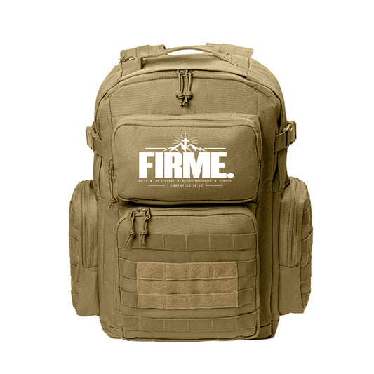 FIRME Portuguese Christian laptop backpack, alternate view