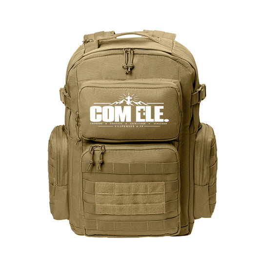 COM ELE Portuguese Christian laptop backpack, alternate view
