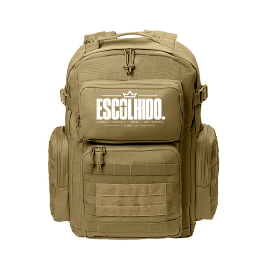 ESCOLHIDO Portuguese Christian laptop backpack, alternate view