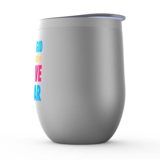 Child Of God No Longer A Slave To Fear Stemless Wine Tumblers 12oz ClaimedbyGodDesigns