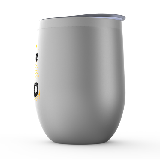 I Serve An On Time God Stemless Wine Tumbler 12oz