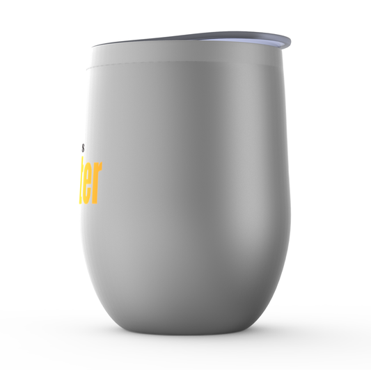God Is Greater Stemless Wine Tumbler 12oz ClaimedbyGodDesigns