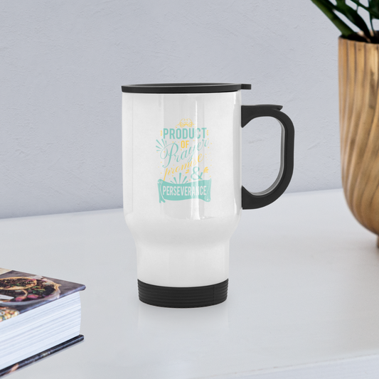 Product Of Prayer Promise & Perseverance Christian Travel Mug SPOD