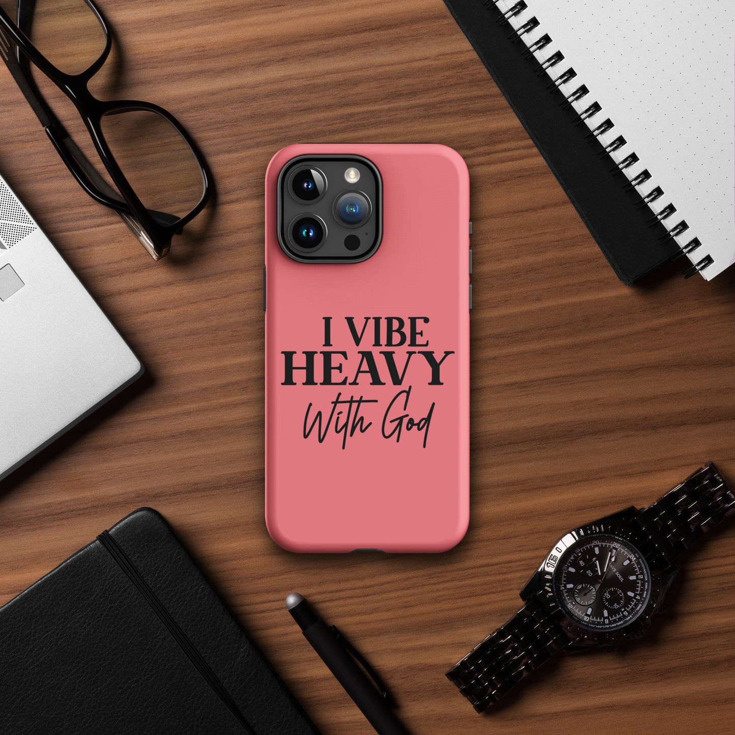 I Vibe Heavy With Him Christian Tough Phone Case for iPhone®