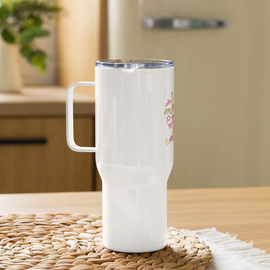 I Changed My Mind, God Changed My Life Christian Travel Mug With Handle