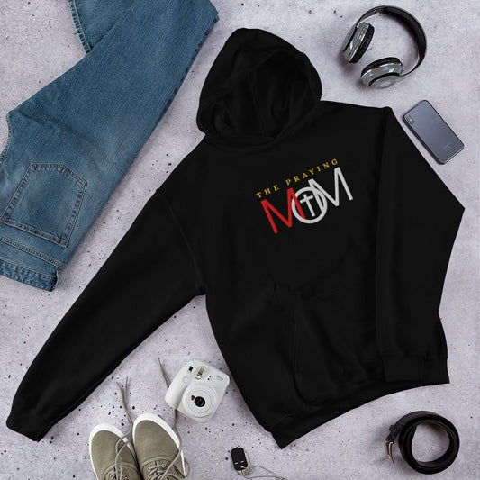 The Praying Mom Women's Christian Embroidered Hooded Sweatshirt - ClaimedbyGodDesigns