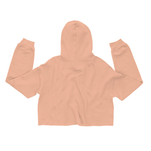 I Vibe Heavy With Him Women's Christian Crop Hoodie (Hooded Sweatshirt)