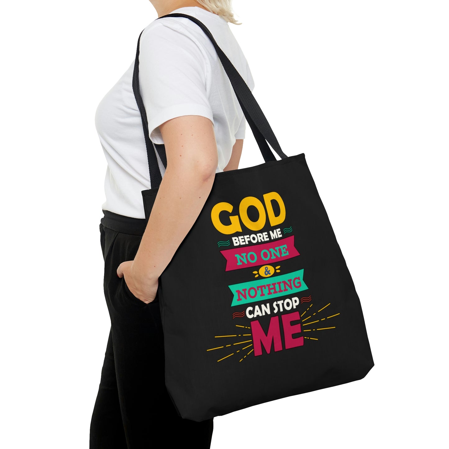 No One & Nothing Can Stop Me Christian Tote Bag