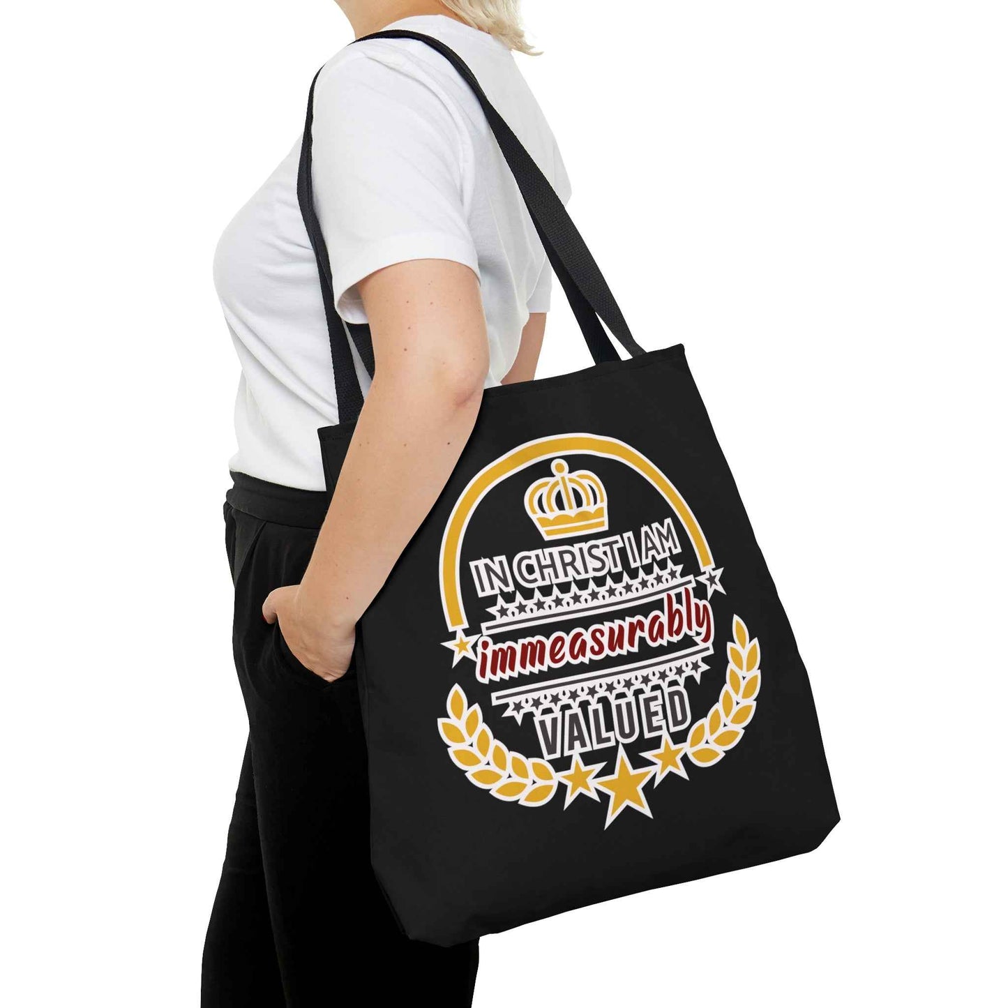 In Christ I Am Immeasurably Valued Tote Bag