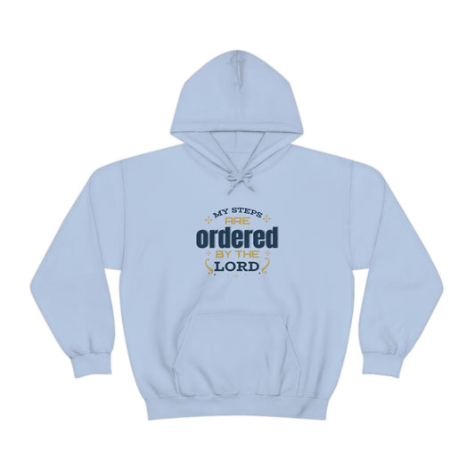 My Steps Are Ordered By Him Unisex Pull On Hooded sweatshirt