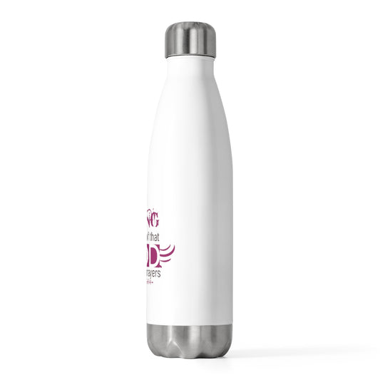 Living Proof that God Answers Prayers Insulated Bottle Printify