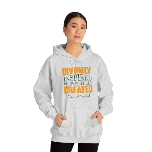 divinely inspired purposefully created Unisex Hooded Sweatshirt