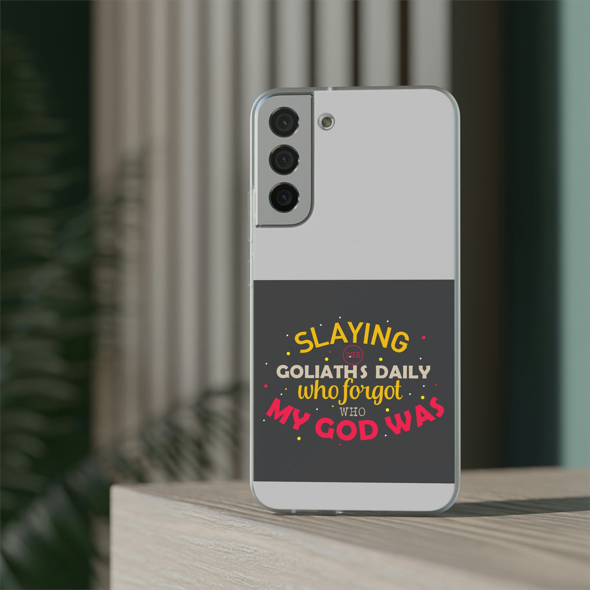 Slaying The Goliaths Daily Who Forgot Who My God Was Flexi Phone Case