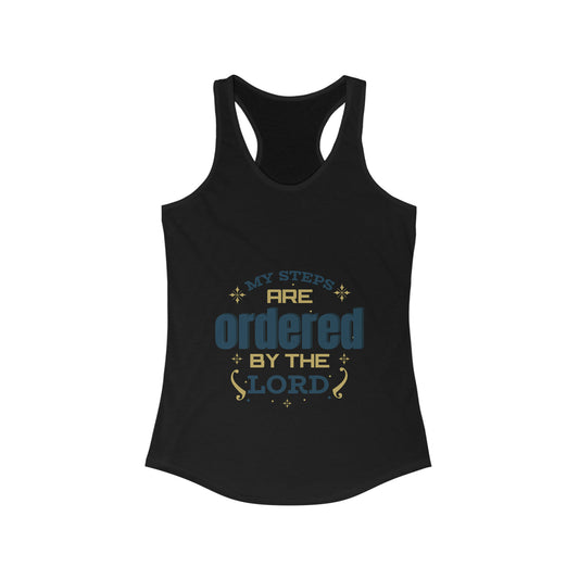 My Steps Are Ordered By The Lord Slim Fit Tank Top