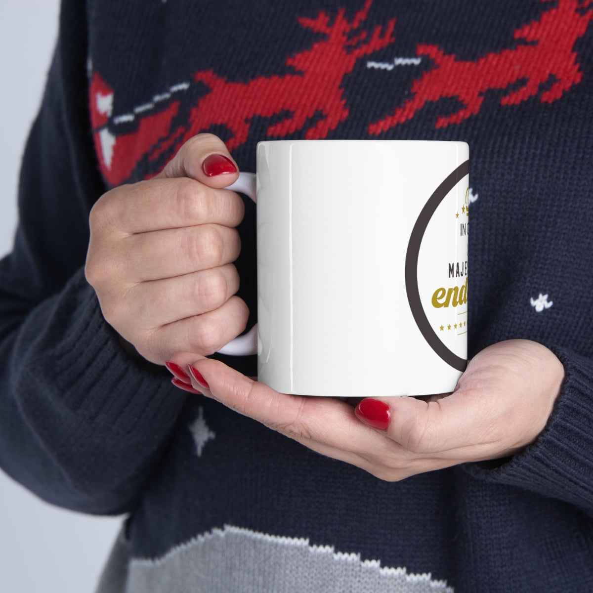 Majestically Endowed White Ceramic MUG