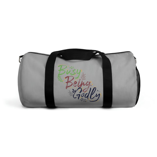 Busy Being Godly Duffel Bag Printify