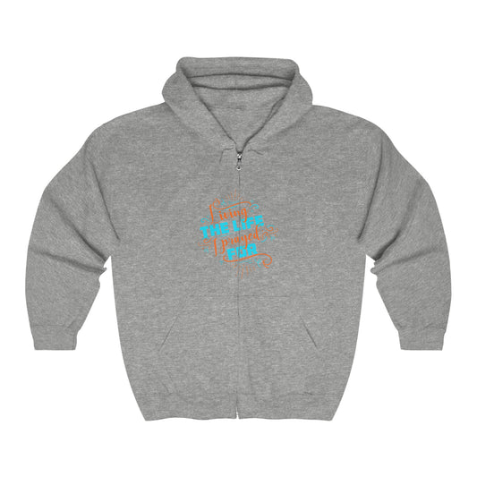 Living The Life I Prayed For Unisex Heavy Blend Full Zip Hooded Sweatshirt