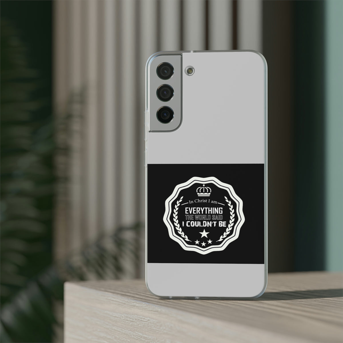 In Christ I Am Everything Flexi Phone Case