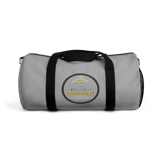 In Christ I Am Majestically Endowed Duffel Bag Printify