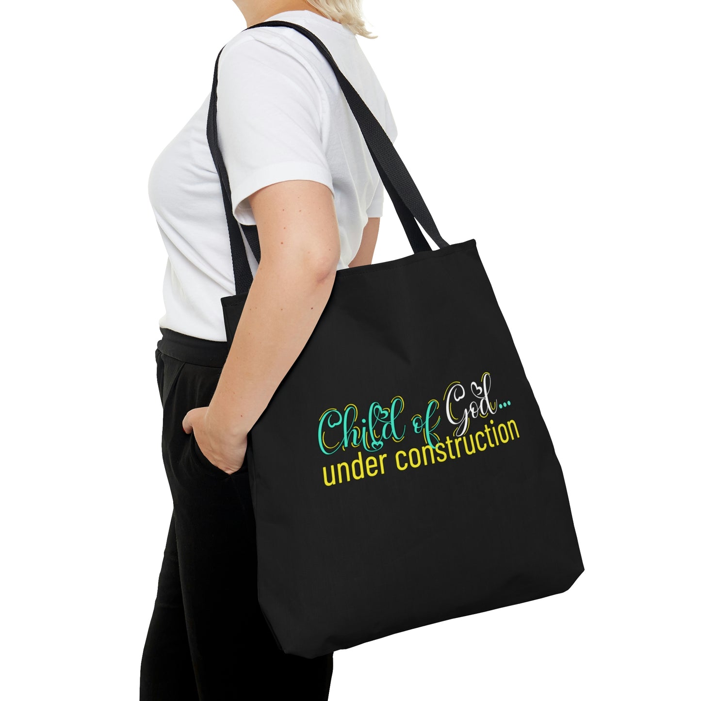 Child of Under Constructiion Tote Bag - ClaimedbyGodDesigns