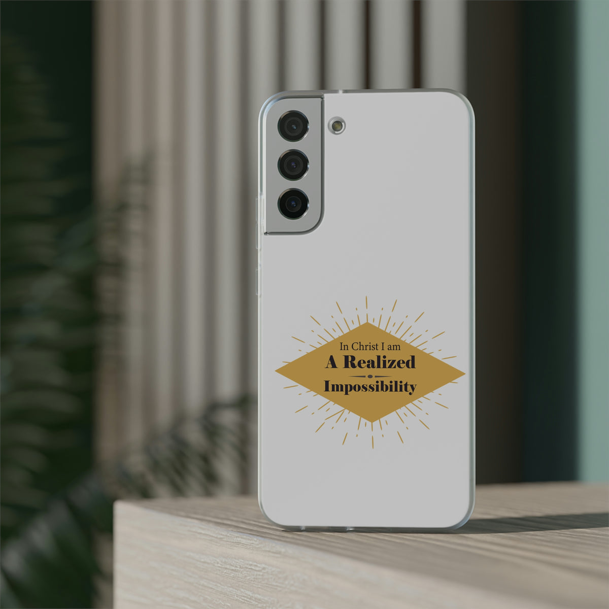 In Christ I Am A Realized Impossibility Flexi Phone Case