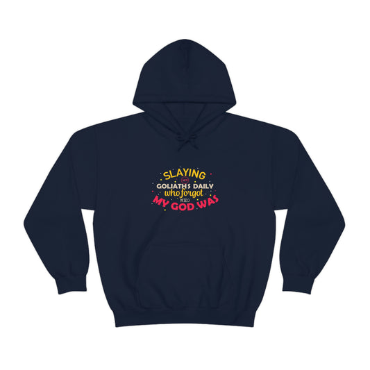 Slaying The Goliaths Daily Who Forgot Who He Was Unisex Pull On Hooded sweatshirt