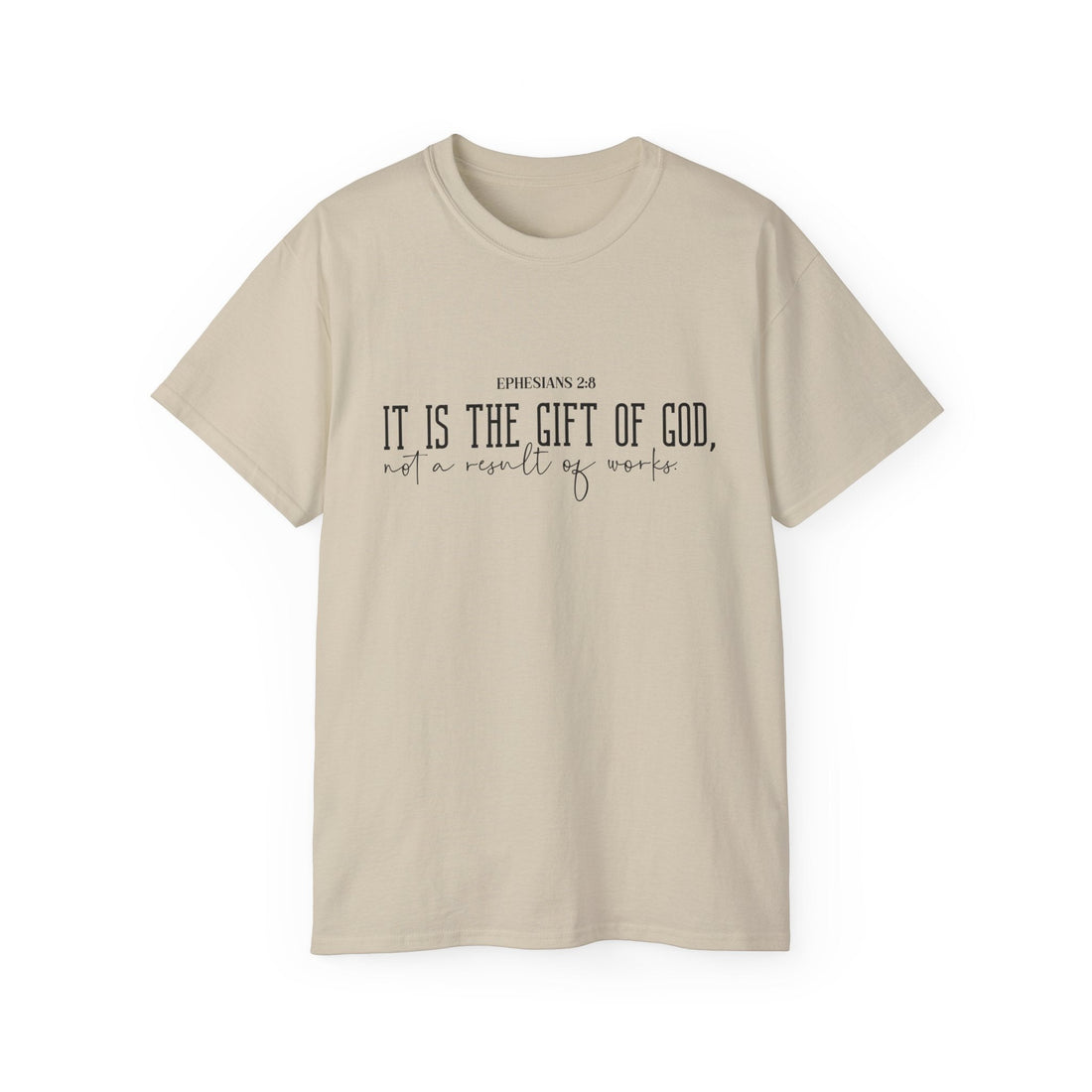 It Is The Gift Of God tee by Claimed by God Designs, featured with the article “Top 10 Christian Gifts to Strengthen Your Faith”
