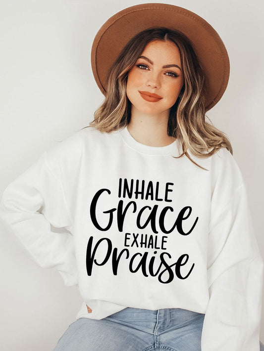 Inhale Grace Exhale Praise - ClaimedbyGodDesigns