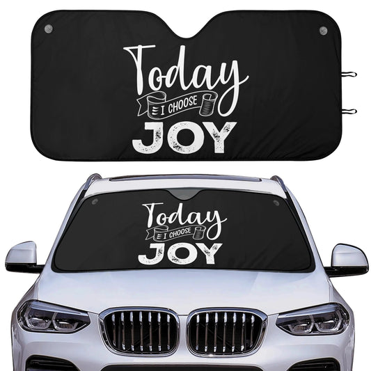 Today I Choose Joy car sunshade from Claimed by God Designs